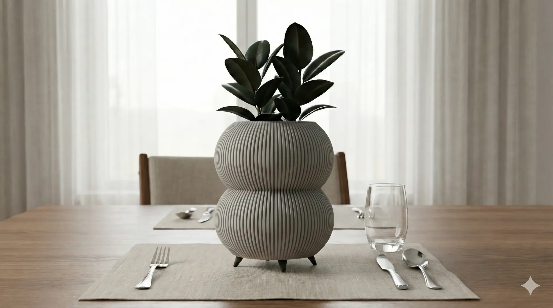 Duoa Planter (Gray (Large))