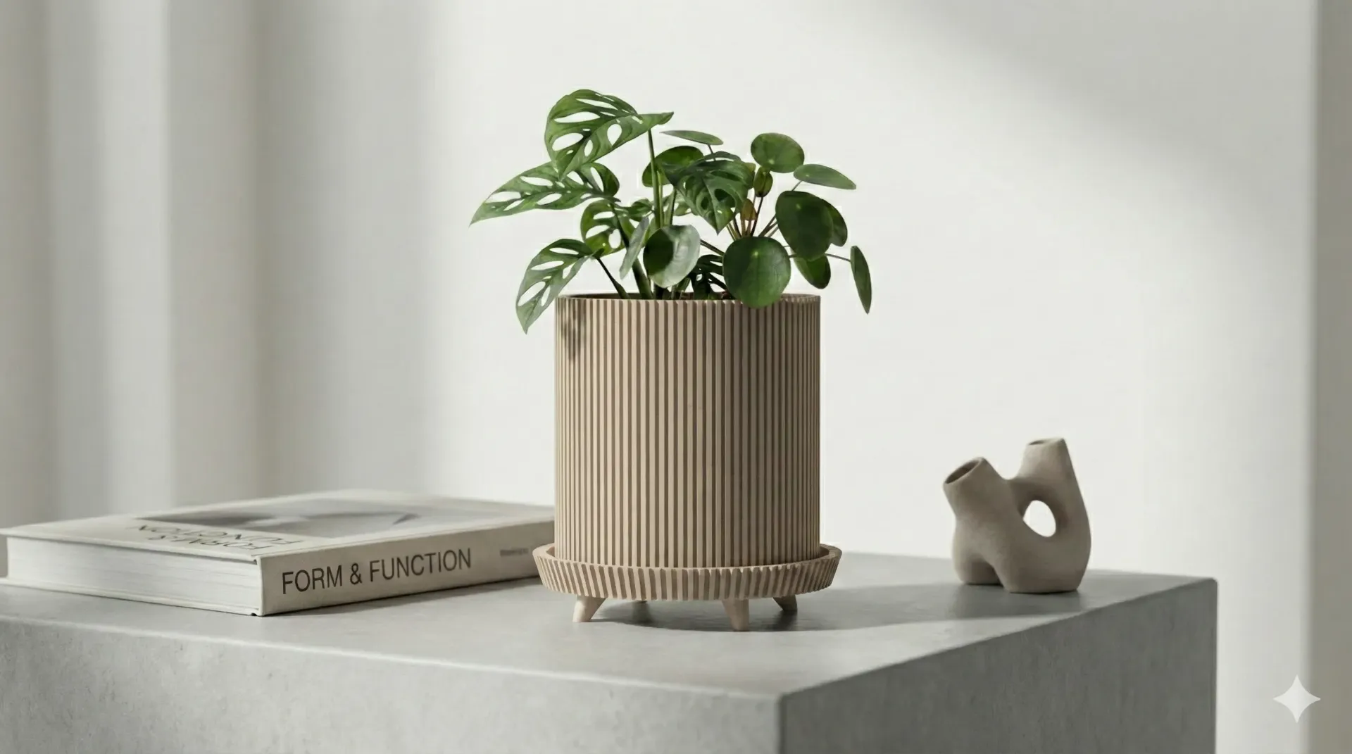 Kova Planter (Beige (Small))