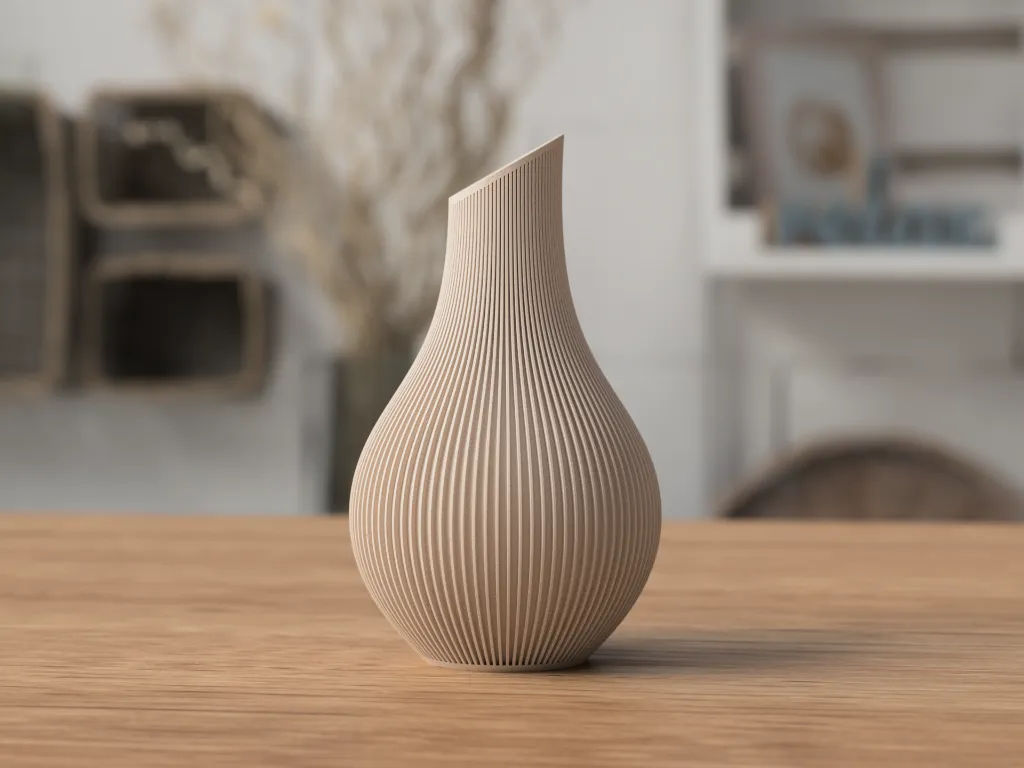 Shizu Vase (Beige (Small))
